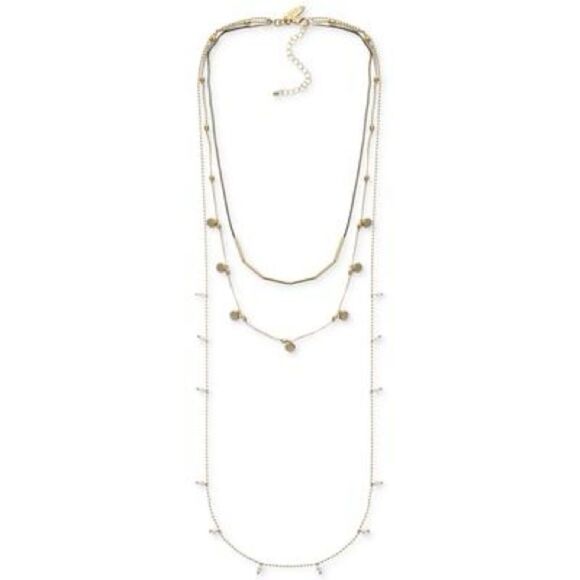Style & Co Gold and Silver Layered Necklace - Picture 1 of 4
